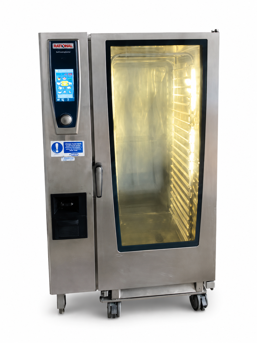 Rational SCC 202 Gas Combi Oven with Roll-In Trolley